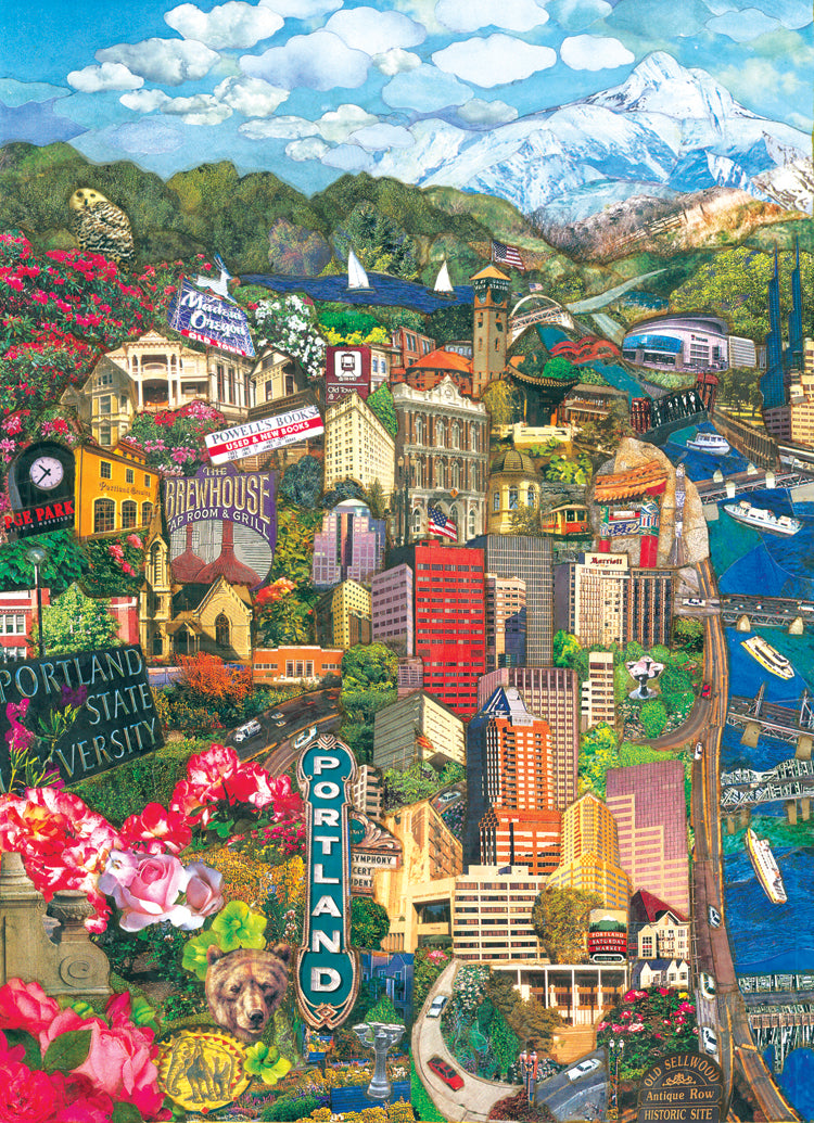 Portland Cityscape Blank Cards