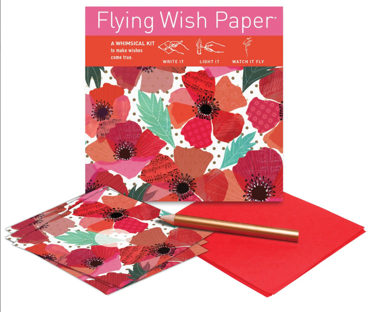 Poppies Flying Wish Paper Kit – Allport Editions