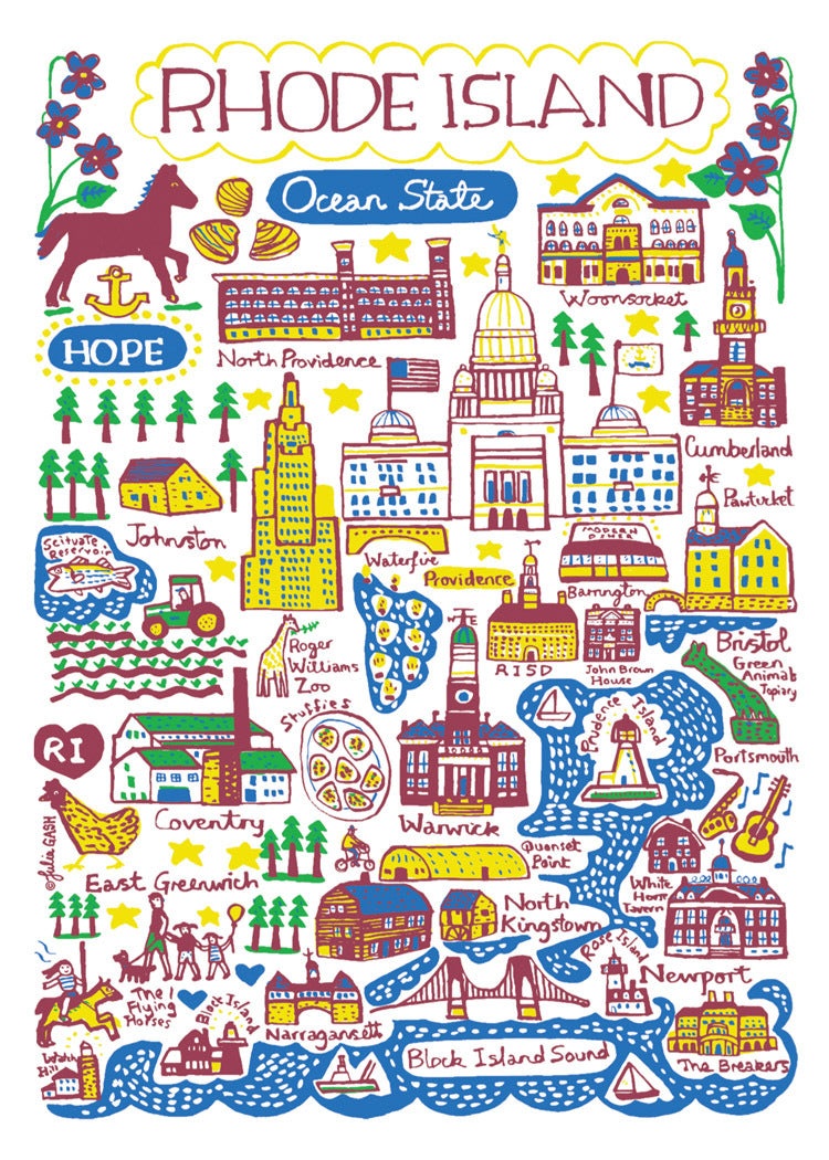 Statescapes: Rhode Island Cards