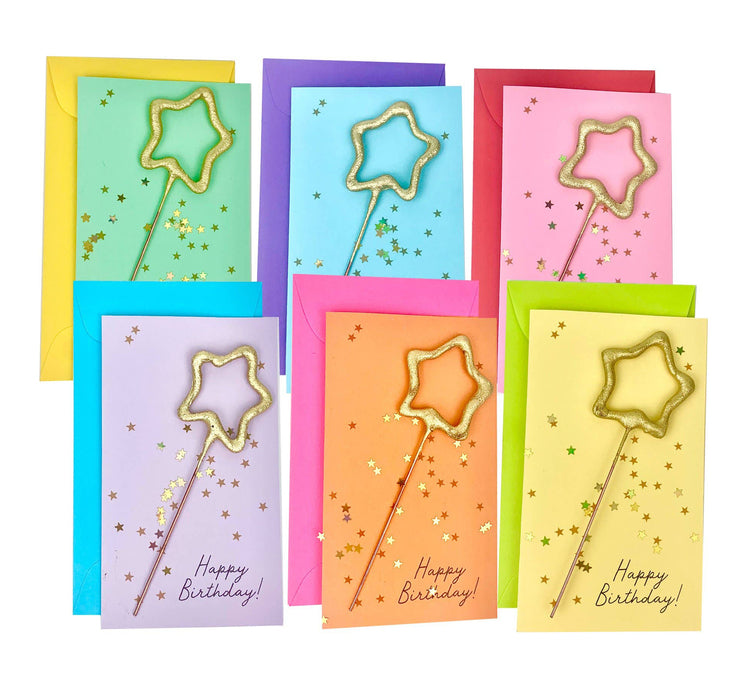 Happy Birthday Confetti Sparkler & Enclosure Card