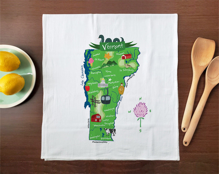 Hello: Vermont Tea Towel