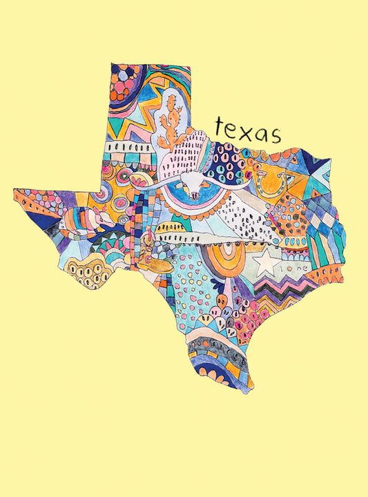 Doodle: Texas Card