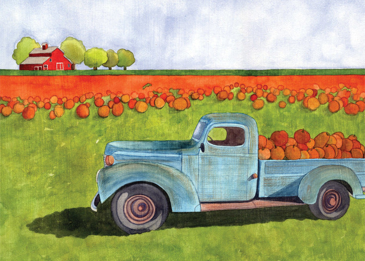 Pumpkin Truck Card