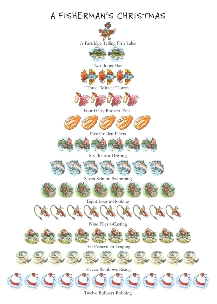 Fisherman's Christmas 12-Days Holiday Cards