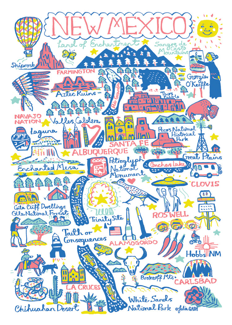 Statescapes: New Mexico Card