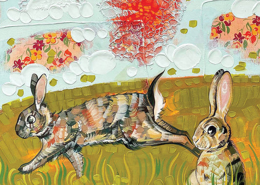 Rabbit Rabbit Easter Card
