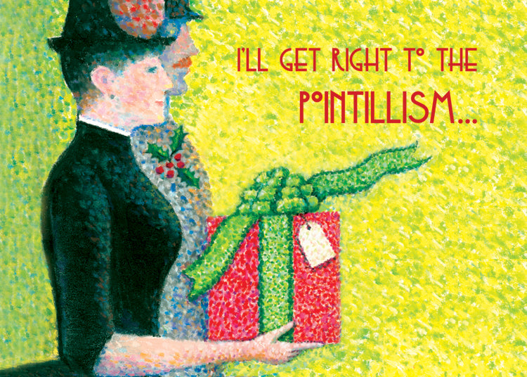 Pointillism Holiday Holiday Cards