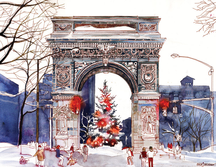 Washington Square Christmas Holiday Cards
