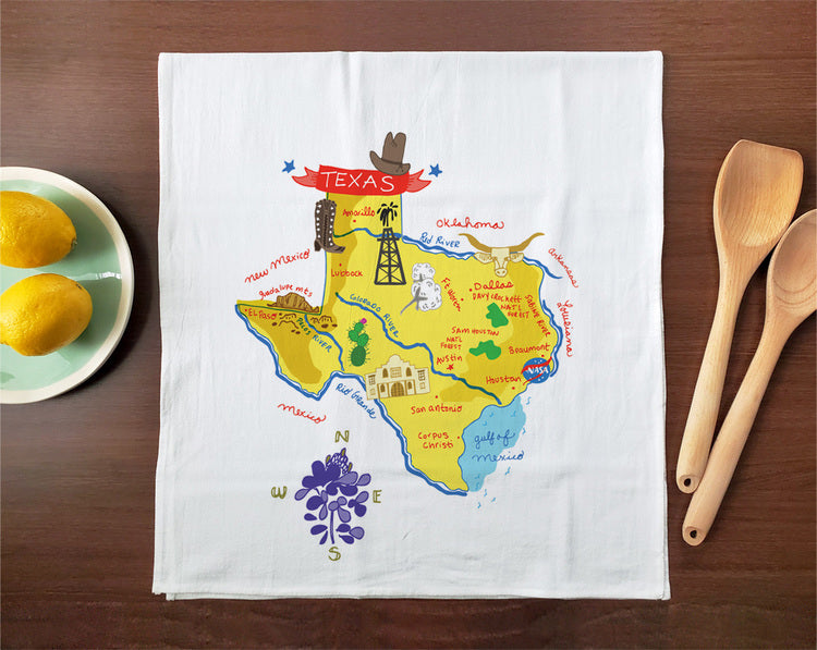 Hello: Texas Tea Towel