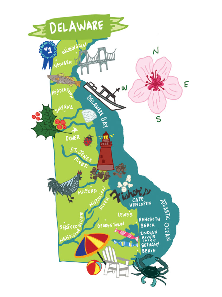 Hello: Delaware Card