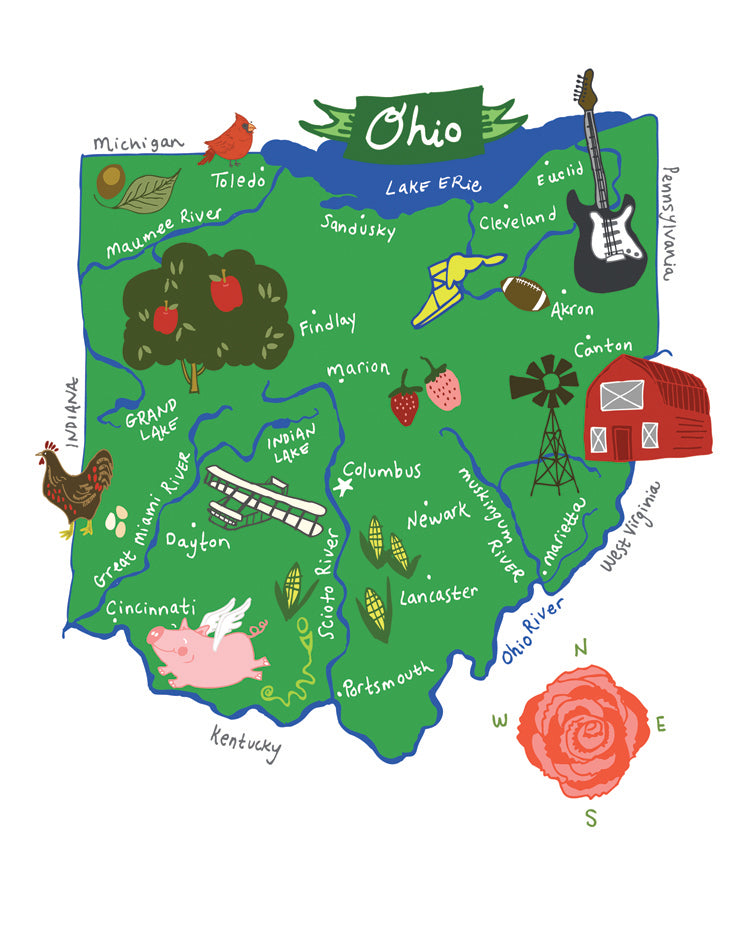 Hello: Ohio Card