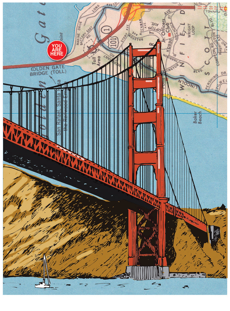 Golden Gate Bridge Card Card