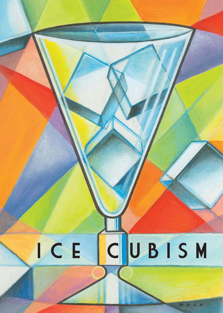 Ice Cubism Birthday Card