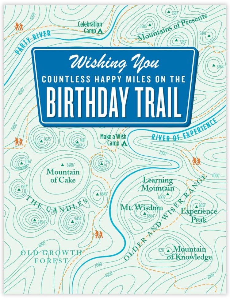 Birthday Trail Birthday Card