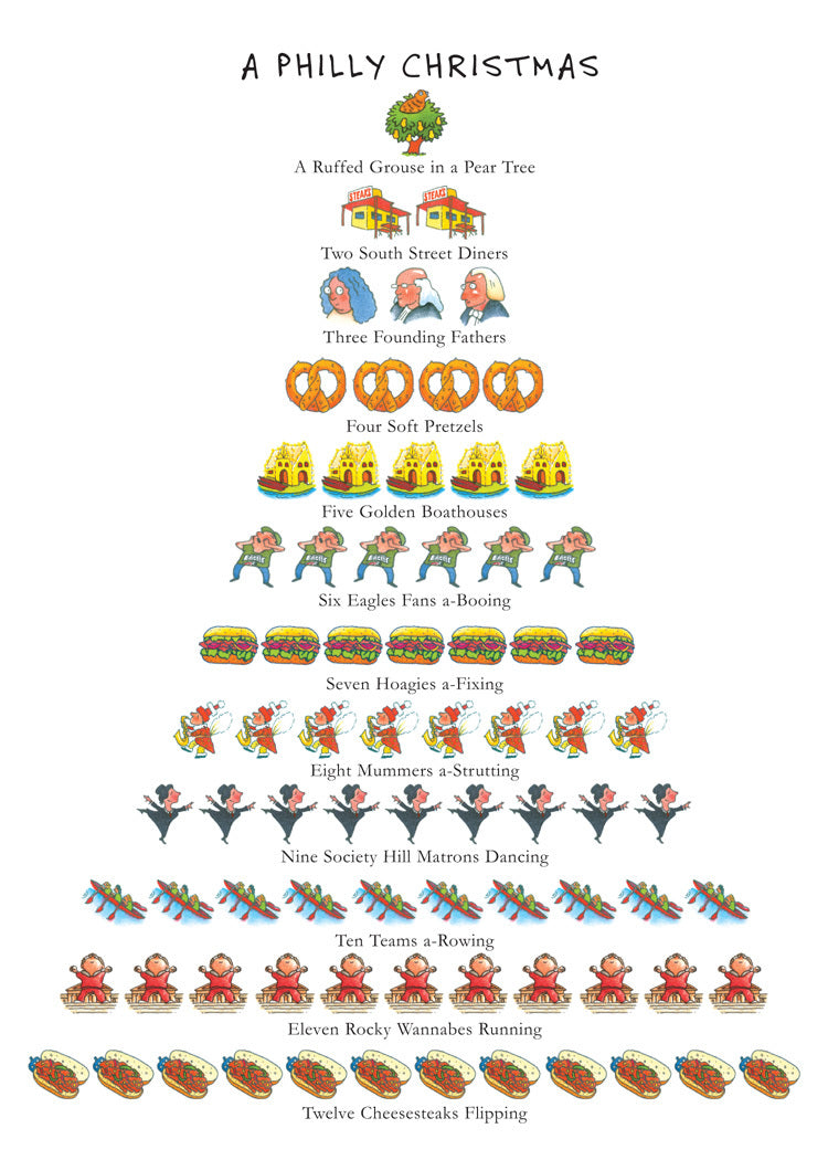 Philly Christmas 12-Days Holiday Cards