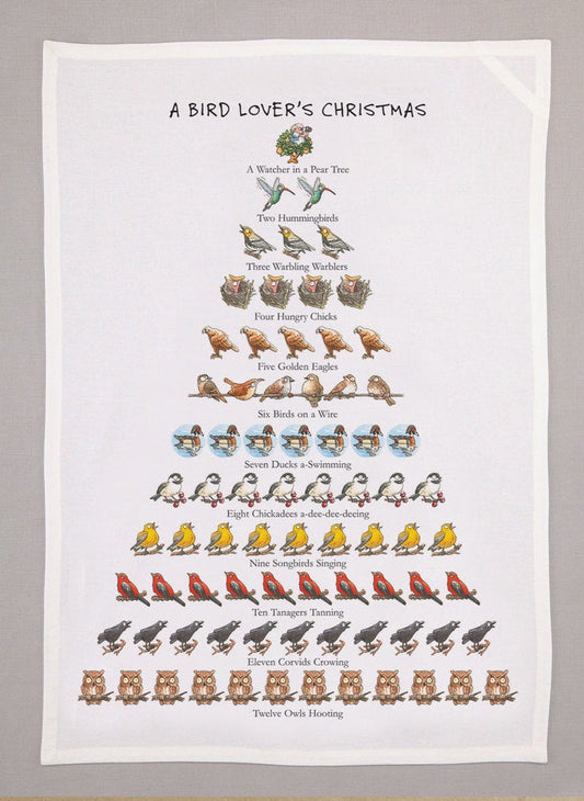 Bird Lover's Christmas Towel