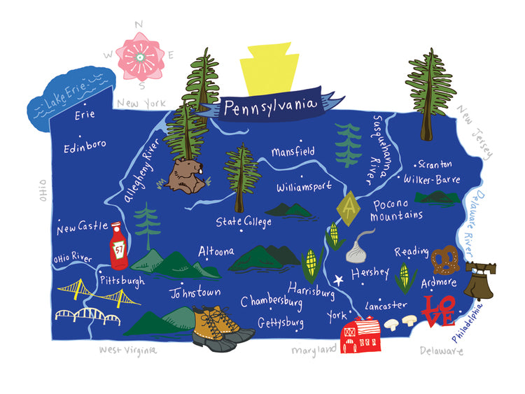 Hello: Pennsylvania Card