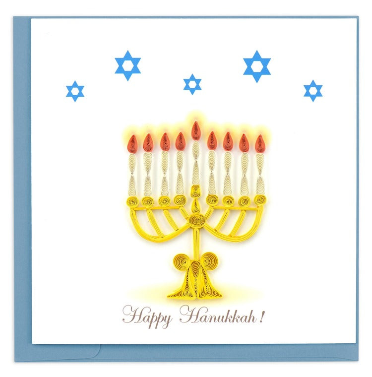 Menorah Quilling Card