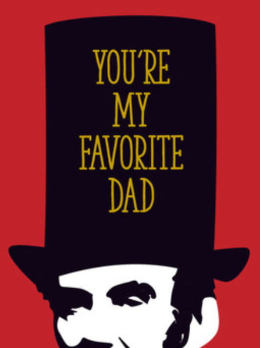 Favorite Dad Lincoln Father's Day Card