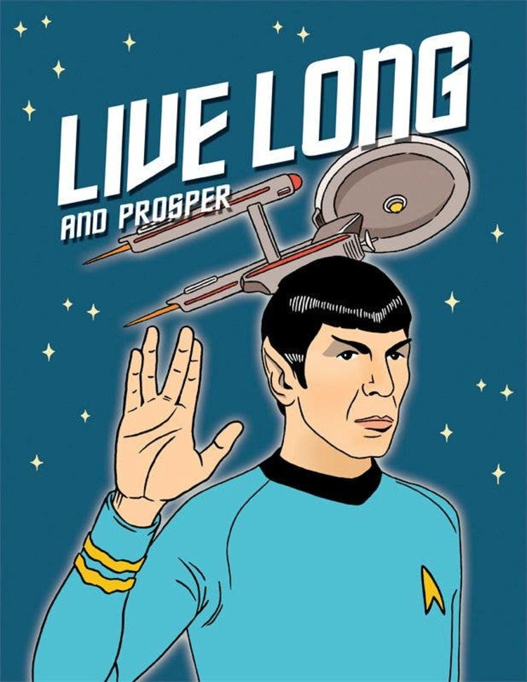 Live Long & Prosper Spock Birthday Card