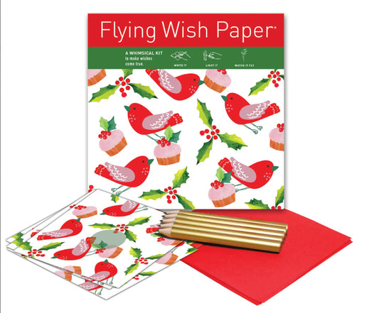 Christmas Birds Party Flying Wish Paper Kit