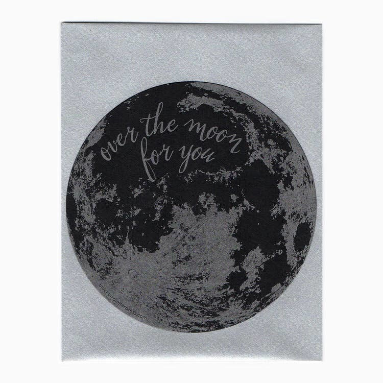 Over the Moon Die-Cut Love Card