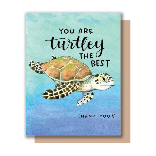 Turtley The Best Thanks Card