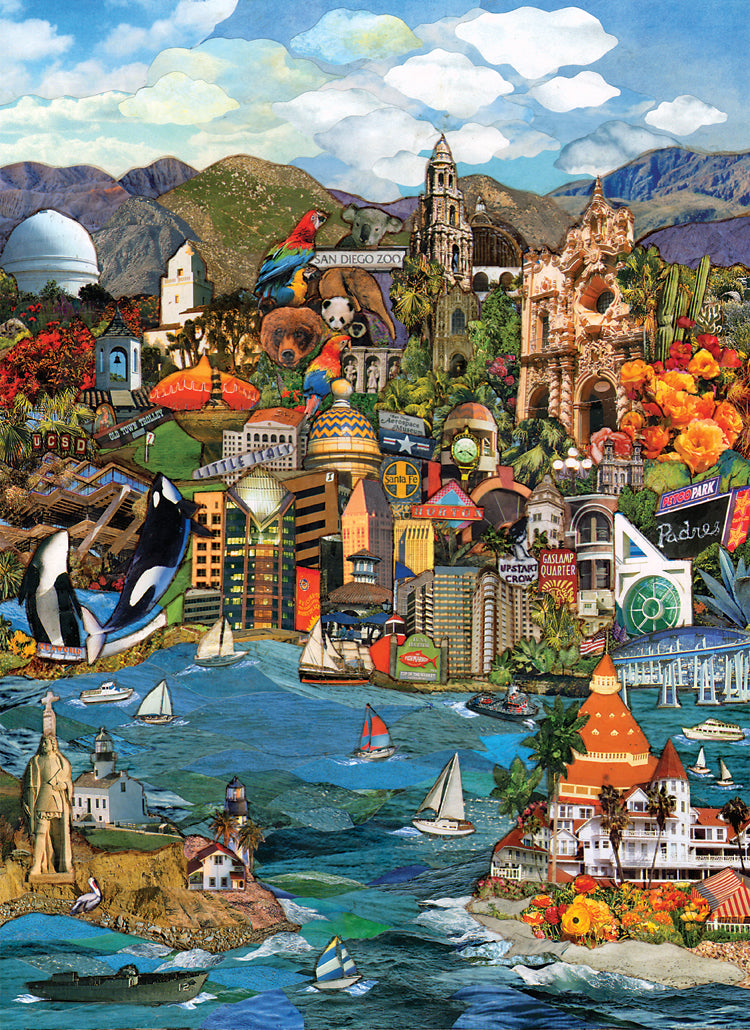 San Diego Cityscape Blank Cards