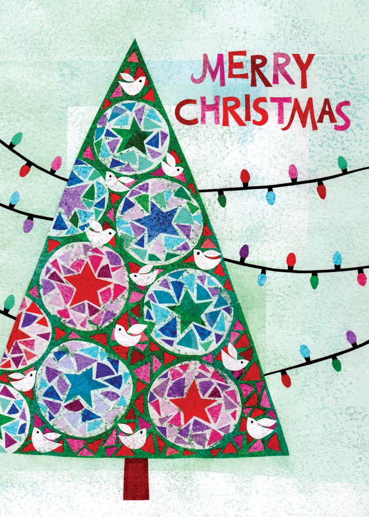 Merry Christmas Tree Holiday Cards