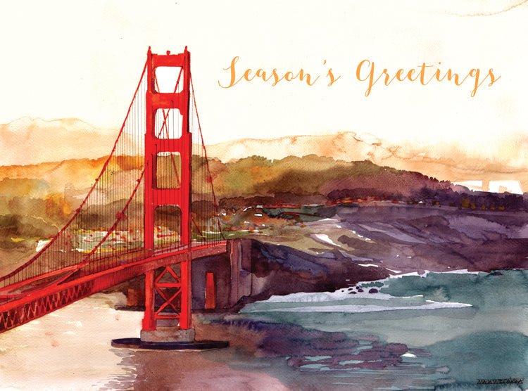 Golden Gate Foil Holiday Holiday Cards