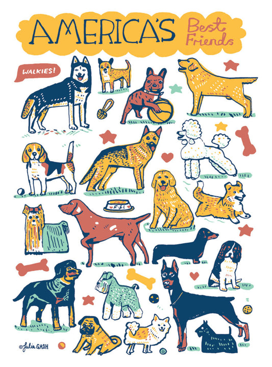 Dogs - America's Best Friends Card