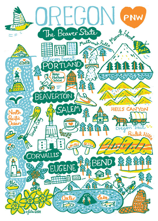 Statescapes: Oregon Card