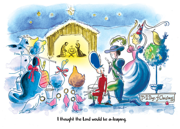 Lord a-Leaping Holiday Cards