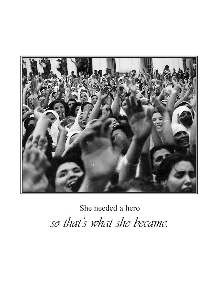 Needed A Hero so She Became One Humor Card