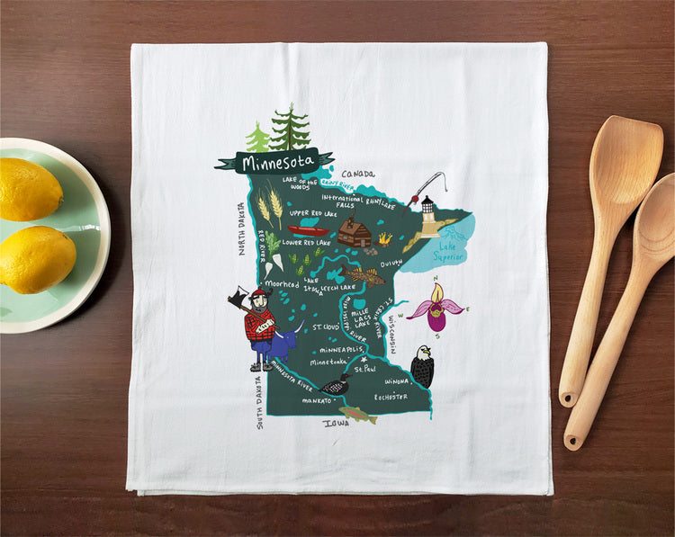 Hello: Minnesota Tea Towel