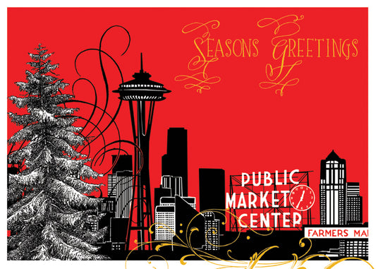 Seattle Foil Holiday Card