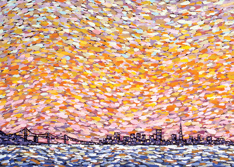 Skyline Sunset Mini Card