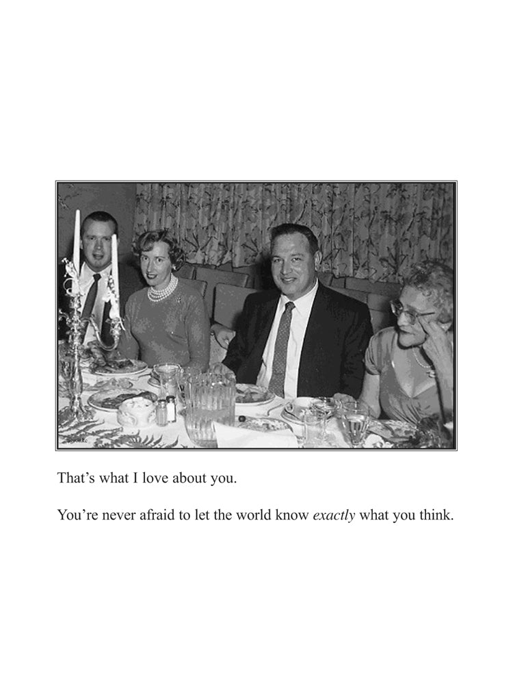 What I Like About You Humor Card