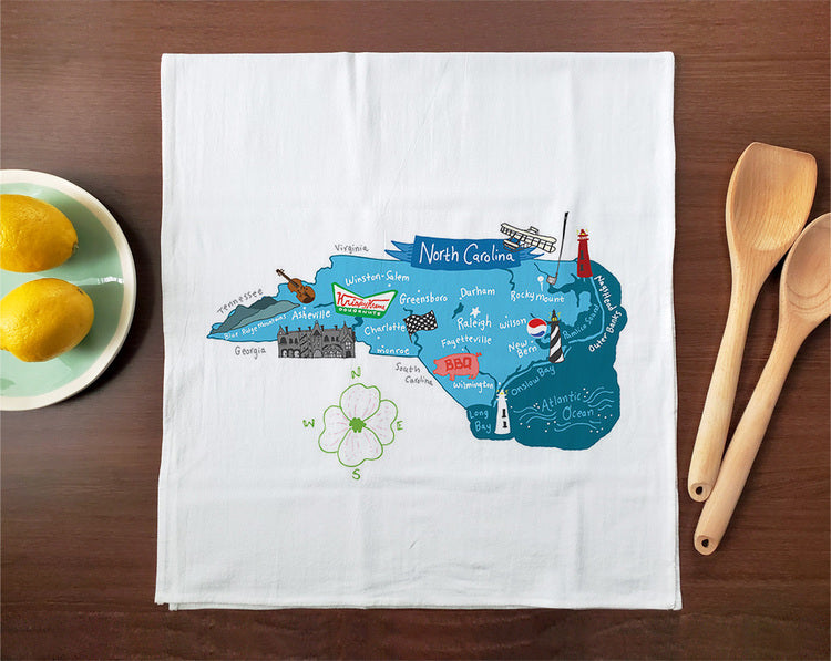 Hello: North Carolina Tea Towel