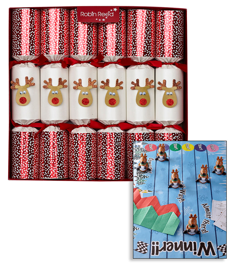 Racing Reindeer Christmas Crackers