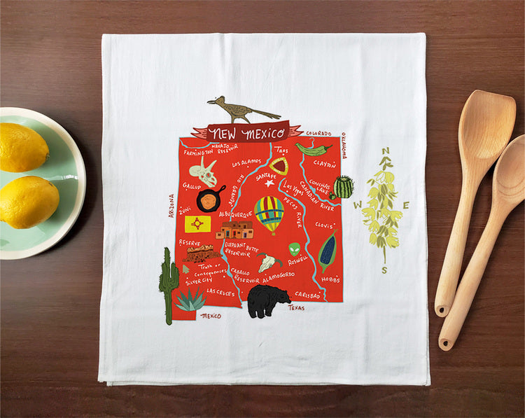 Hello: New Mexico Tea Towel