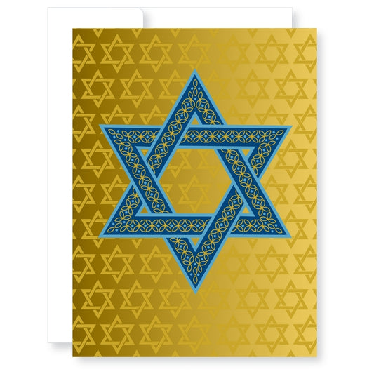Golden Stars Rosh Hashanah Card