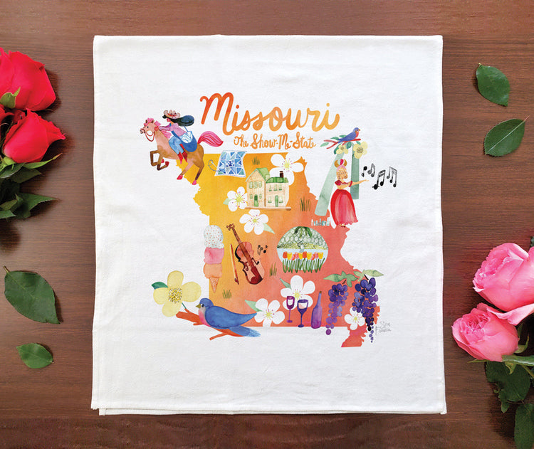 Watercolor USA: Missouri Towel