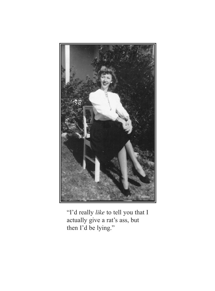 Rat's Ass Humor Card