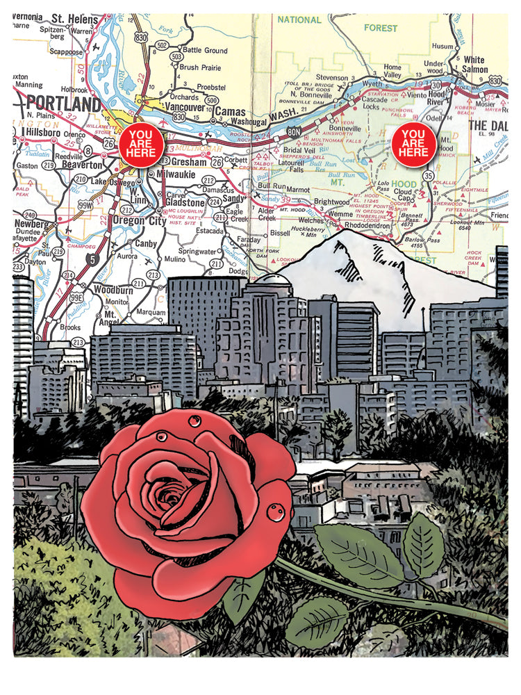 Rose City/Mt. Hood Card