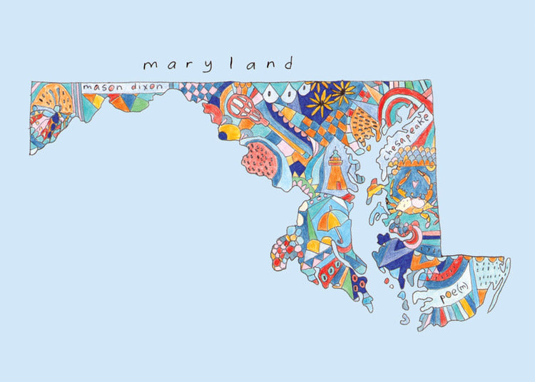 Doodle: Maryland Card