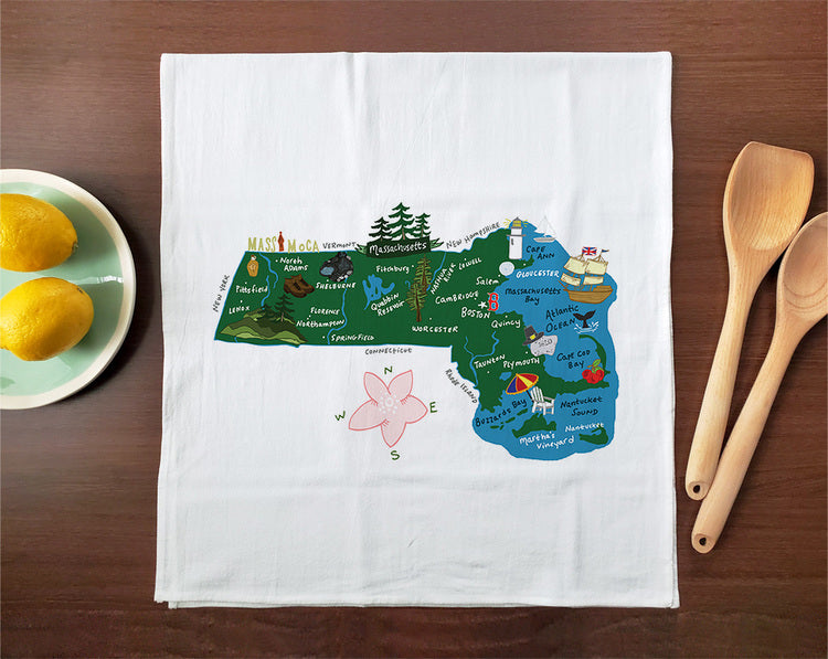 Hello: Massachusetts Towel