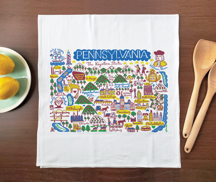 Statescapes: Pennsylvania Tea Towel