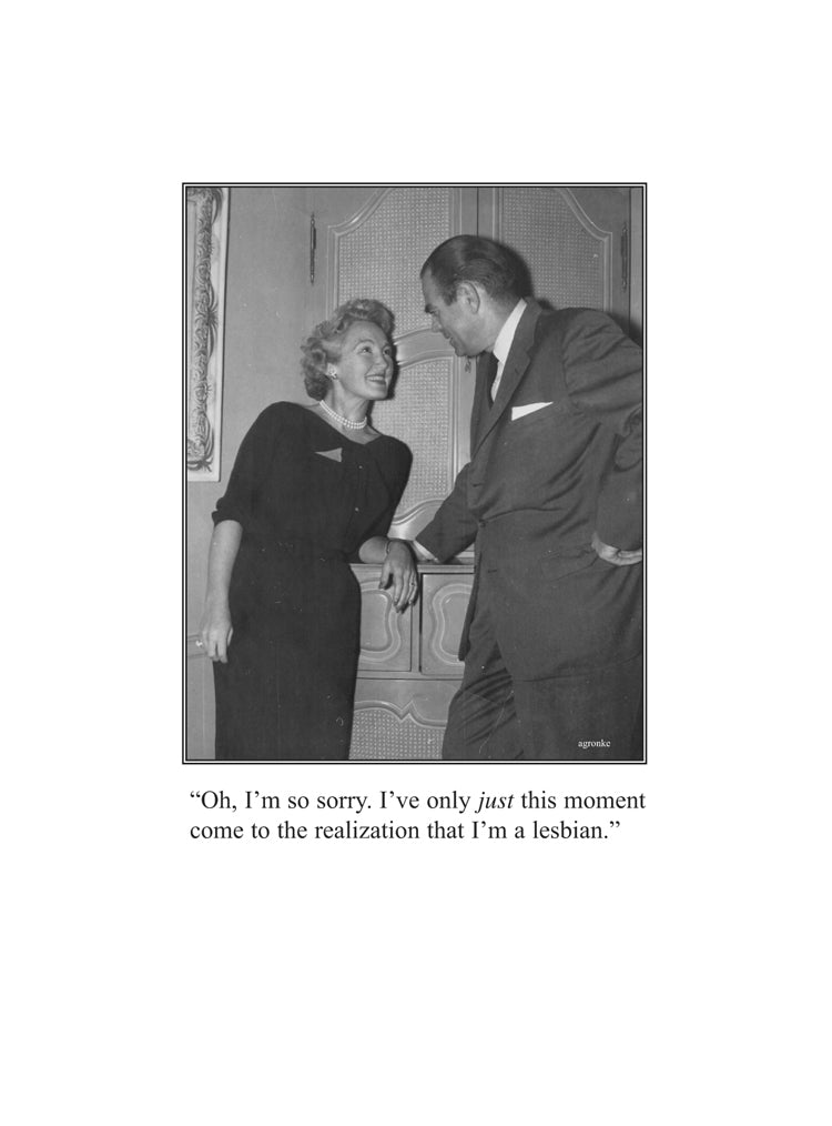 Born Again Lesbian Humor Card