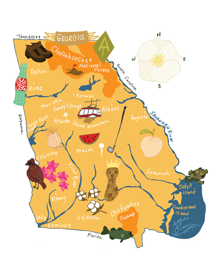 Hello: Georgia Card